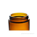 Jam Glass Jar Straight Sided Round Amber Glass Jar For Food & Cosmetic Manufactory